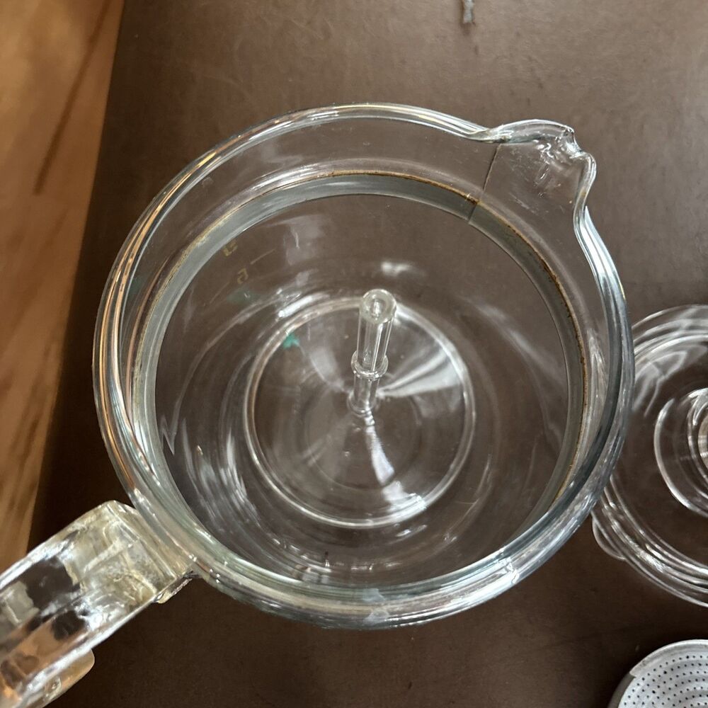 Vintage Pyrex Flameware 9 Cup Glass Coffee Percolator #7759 (Complete Set) - Picture 3 of 8